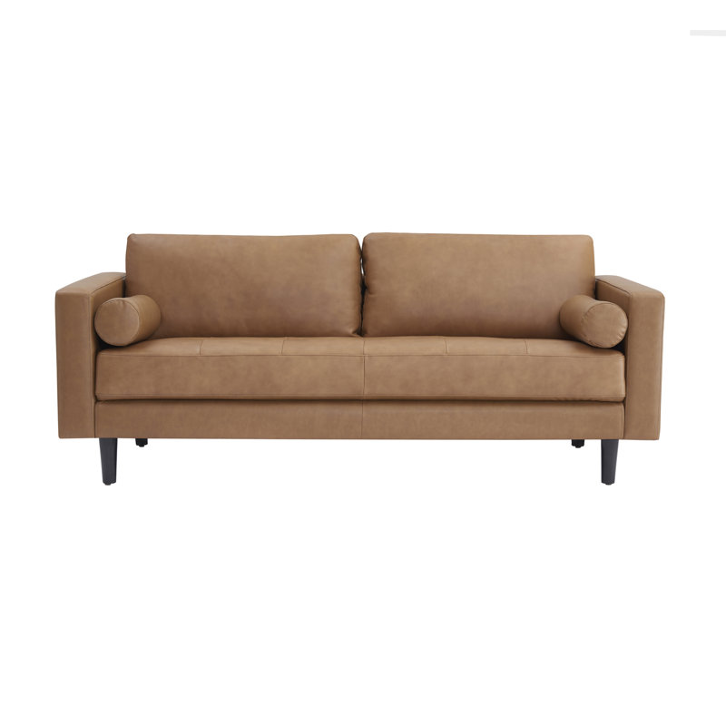Nataniel 2 Piece Living Room Sets Genuine Leather Modern Couch Set with Sofa and Loveseat Set for Living room